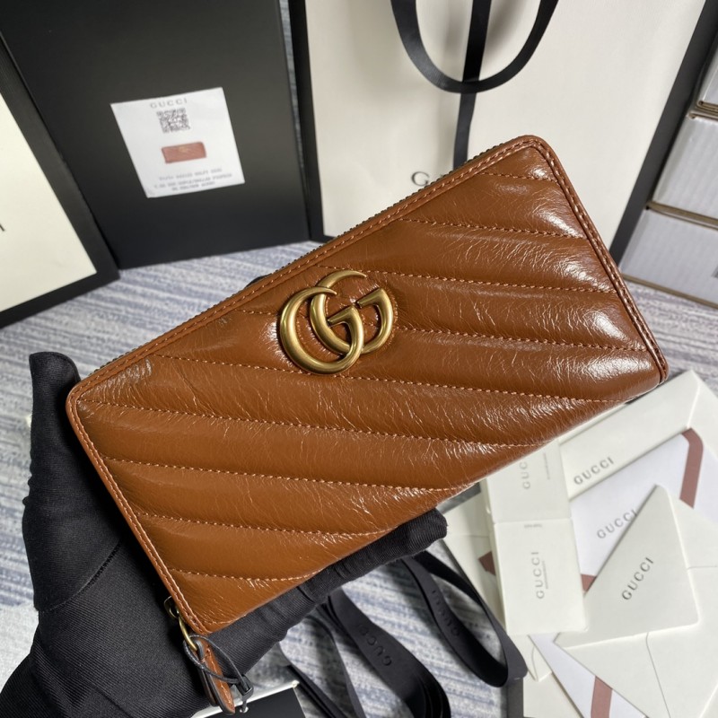 Replica Gucci 443123 GG Marmont zip around wallet